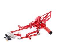 Per Ducati 848 848EVO 2008-2013 Moto Pedale Freno Regolabile E Leva Del Cambio CNC In Alluminio Rearset Pedane Set(Rosso)