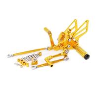 Per Ducati 848 848EVO 2008-2013 Moto Pedale Freno Regolabile E Leva Del Cambio CNC In Alluminio Rearset Pedane Set(Oro)