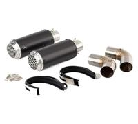 Per Ducati 950 Per Hypermotard 950 Per Hypermotard 950 SP 2019-2024 Moto Doppio Silenziatore Slip-On Silenziatore Collegamento Scarico Tubo Scarico Silenziatore Marmitta(H)