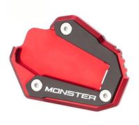 Per Ducati Monster 1200 1200S 1200R 821 Cavalletto Laterale Piastra Cuscinetto Estensione Piede(Red 1)