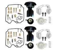 Per DUCATI Per MONSTER 600/750/900 Motociclo Galleggiante Diaframma Aircut Parti Di Revisione Kit Di Revisione Carburatore Riparazione Per Carburatore(Black 1)