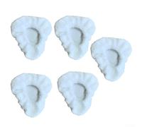 Per Dupray awasky pulitore a vapore piccolo triangolo in microfibra cofani riutilizzabili per un uso sicuro su finiture delicate del pavimento (confezione da 5)