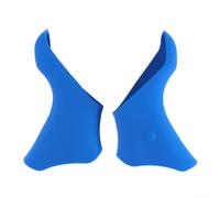 per durable Silica Gel Brake Covers for ST-5601 Long-Lasting(Blue) | Non-slip silicone texture, secure grip in wet conditions, intense cycling control, fits ST-5600 models