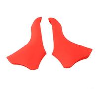 per durable Silica Gel Brake Covers for ST-5601 Long-Lasting(Red) | Non-slip silicone texture, secure grip in wet conditions, intense cycling control, fits ST-5600 models