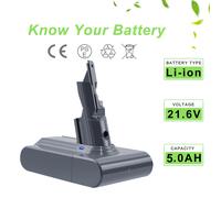 Per Dyson 21.6V V7 Motorhead Pro Trigger Animal V7 Car+ Boat SV11 5.0Ah Batteria