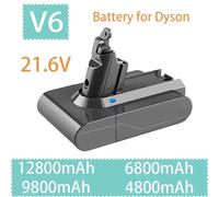 Per Dyson Battery V6 21.6V 12800Ah sostituzione DC62 DC59 DC58 SV03 SV04 SV09 Animal Motorhead V6 Slim Absolute Vacuum pastella