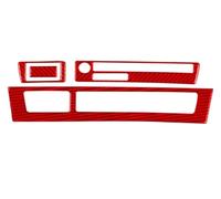 Per E65 2002-2008 Pannello CD Climatizzatore Console Centrale Copertura Decorativa Auto Rifiniture Interne(Red LHD)