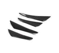 Per E90 E91 E92 E93 G20 G28 G30 E80 E81 E82 4 Pezzi Alette Laterali Per Auto Spoiler Adesivi Per Canard Kit Carrozzeria Auto Splitter Anteriore Sotto Il Mento(Carbon Fiber LOOK)