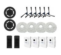Per Ecovacs Per Deebot X2 Per Pro PLUS Roller Spazzola Laterale Filtro Mop Panni Sacchetto Polvere Parti di Ricambio Set Compatibile con Omni X2 Vacuum Robot