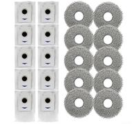 Per Ecovacs per x5 per Omni e per x5 PRO Accessori Aspirapolvere, Panno e Filtro Lavabile Set per Pulizia Efficiente Pavimento (2 * 10pcs)