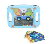 Per educativi, per perline di plastica puzzle board, giocattoli per labirinti di palla da portata di mano (Blue azzurro equilibrato)