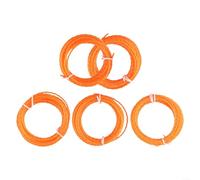 Per Ego 56V Trimmer Compatibile 5-Pack Twisted Nylon Line AL2420P per 15 pollici String Trimmer 0.095 15 piedi per rotolo