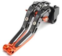 Per Eliminator 500 2024 Leve Freno Frizione Moto Estensibili Pieghevoli Regolabili Leva Freno(Orange)