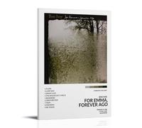 Per Emma, Forever Ago-Bon Iver, poster artistici anti spruzzi per soggiorno e camera da letto, dipinti da appendere adatti per molteplici scenari, non c'è bisogno di perforare, facile da installare