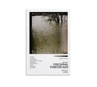 Per Emma, Forever Ago-Bon Iver, poster artistici anti spruzzi per soggiorno e camera da letto, dipinti da appendere adatti per molteplici scenari, non c'è bisogno di perforare, facile da installare