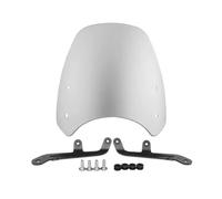 Per Enfield Per Interceptor 650 Parabrezza Schermo Anti-Insetti Parabrezza Spoiler Parabrezza Deflettore Deflettori Antivento Deflettore antivento per moto(Silver)