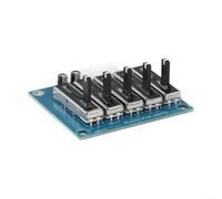 Per equalizzatore equalizzatore preamplificatore stereo con doppia alimentazione, modulo pre-equalizzatore audio a frequenza regolabile a 5/10/15 vie, per palco e uso domestico (5 strade)