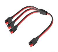 Per Esterni Distributore di Potenza 12AWG Estensione Uno A Tre Connettore Per RV Cablaggio Solare Generatore Portatile 30Cm Rosso Nero
