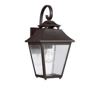 Per Esterni Lanterna Parete Lampada da Cortile Balcone E27 Vetro Chiaro Stahl