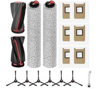 Per eufy E28 E25 Per Omni Robot Aspirapolvere Ricambi Kit con Spazzole Laterali Rolling Mop Pads 6 Sacchetti di Polvere e Dedicato Strumento Spazzola di Pulizia