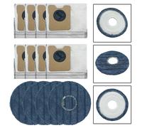 Per eufy Per Omni C20 Accessori 4 Tamponi Scopa e 8 Sacchetti Polvere di Ricambi