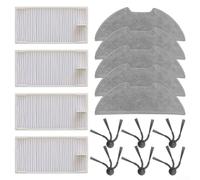 Per Eureka E20 Per Evo Plus Robot Aspirapolvere Compatibile Filtro Spazzola Laterale E Mop Panno Set 4 Filtri 5 Panni 6 Spazzole