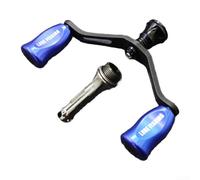 Per EXLSTLT FOR FUEGO Reel 29 g in fibra di carbonio doppio bilanciere maniglia con barra di bilanciamento adatto per la manutenzione del mulinello da pesca (blu)