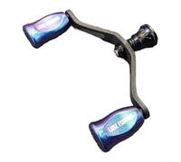 Per EXLSTLT FOR FUEGO s Reel Doppio Rocker Handle 25g Materiale in fibra di carbonio con cuscinetto dotato di presa a sfera, progettato per uso mulinello (blu viola)