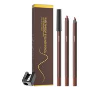 per eyeliner in gel impermeabile - antimacchia con per occhi lunghi, formula di seta | Cosmetico quotidiano per il trucco con temperino per donne, ragazze, facile applicazione e