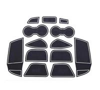 Per F&ord Per Focus 3 2012-2014 LHD 13 Pezzi/set Tappetino Per Interni Auto Porta Slot Gate Pad Scatola Di Immagazzinaggio Tappetino Adesivi Inserto portabicchieri(Wit)