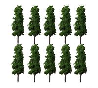 per FACULX 10 pezzi alberi modello 11 cm paesaggio verde paesaggio per giardino treno ferroviario architettonico progetto fai da te scala HO modellismo decorazione