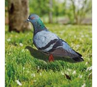 per FACULX Simulation Pigeon, Uccello artificiale in acrilico, mini animale d'imitazione rimovibile, grazioso modello di piccione finto, per giardino, corridoio, soggiorno, camera da letto (A)