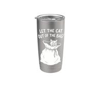 Per far uscire il gatto dalla borsa Idioma bambini e insegnanti Idiomi Bicchiere termico in acciaio inox doppia parete