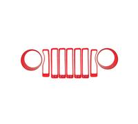 per Faro con Cornice Rossa Della Griglia Anteriore In Rete per 2018 Nuovo Modello Modifica Esterna