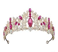 per fascia Nuziale Barocca con Perle e Strass per Sposa per | Design barocco intricato, perle e strass scintillanti, look regale perfetto per il giorno delle nozze(C)