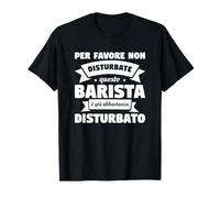 Per Favore Non Disturbate Questo Barista Barman Maglietta