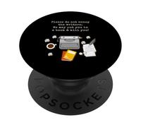 Per favore, non infastidire lo scrittore Romanziere Autore Macchina da scrivere PopSockets PopGrip Adesivo