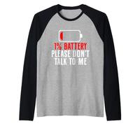 per Favore, Non Parlare con Me Introverso Maglia con Maniche Raglan