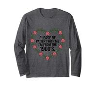 per Favore Sii paziente con Il Mio I'm from The 1900s Funny Maglia a Manica
