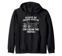 per Favore Sii paziente con Me Im from The 1900s Funny 30s 40s 50 Felpa con Cappuccio
