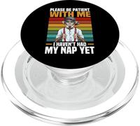 Per favore sii paziente con me Non ho ancora avuto il mio pisolino divertente PopSockets PopGrip per MagSafe