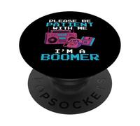 Per favore, sii paziente con me, sono un boomer, divertente retrò PopSockets PopGrip Adesivo