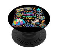 Per favore, sii paziente con me, vengo dal 1900 Funny Vintage PopSockets PopGrip Adesivo