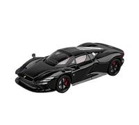 Per Ferrari Daytona SP3 1:24 Modello Di Auto Sportiva In Lega Pressofusa In Metallo Modello Di Auto Da Corsa Simulazione Suono Luci Collezione(Black)