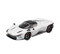 Per Ferrari Daytona SP3 1:24 Modello Di Auto Sportiva In Lega Pressofusa In Metallo Modello Di Auto Da Corsa Simulazione Suono Luci Collezione(White)