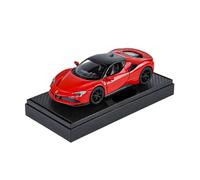 Per Ferrari SF90 1:32 Modello In Lega Di Metallo Pressofuso Simulazione Supercar Car Stereo Light(Red)