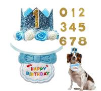per Feste per Cani - Cappello per Collare Regolabile con Numero - Decorazioni per Compleanno per Animali Domestici - Gatti domestici, foto di adozione, piccoli animali, decorazione casa