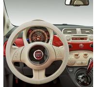 Coprivolante Simoni Racing CVT500 per Fiat 500 37-39cm Ecopelle/Cotton Touch