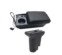 Per Fiat 500 500c Per CRONOS Scatola Portaoggetti Per Bracciolo Per Auto Porta USB Portabicchieri Retrofit Bracciolo Centrale Auto(2W1 Fast charging)