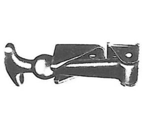 PER FIAT 500 ABARTH COPPIA GANCIO DI SICUREZZA PER COFANO GANCI COD.25/27106